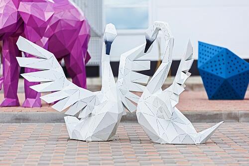 Полигональная фигура &amp;quot;Лебедь&amp;quot;