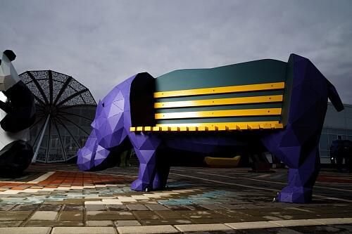 Полигональная скамья &amp;quot;Бегемот&amp;quot;