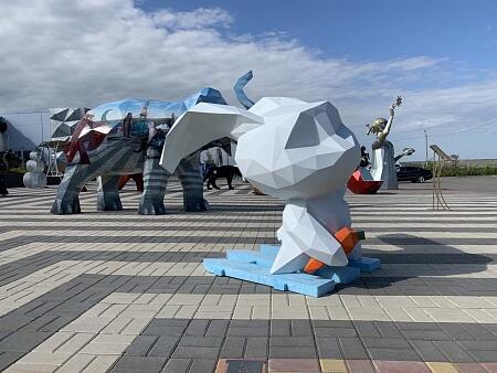 Полигональная фигура "Заяц"