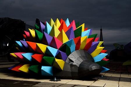 Полигональная фигура "Ёж Патрик"