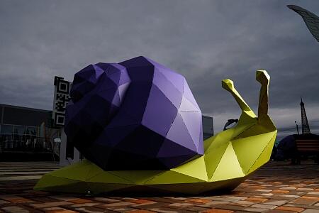 Полигональная фигура улитка "Кэтти"