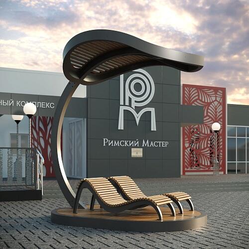 Пергола с лежаками &amp;quot;Дуэт&amp;quot;