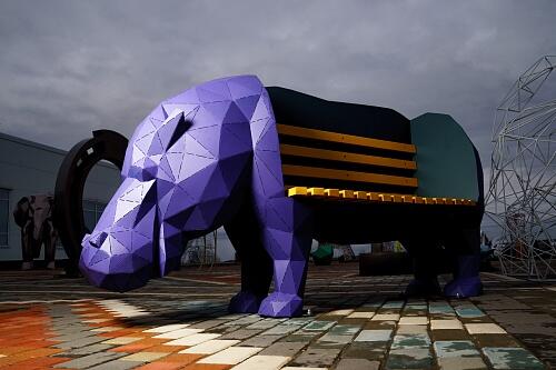 Полигональная скамья &amp;quot;Бегемот&amp;quot;