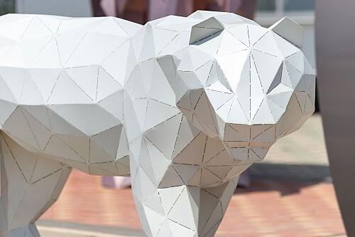 Полигональная фигура &amp;quot;Тигр альбинос2